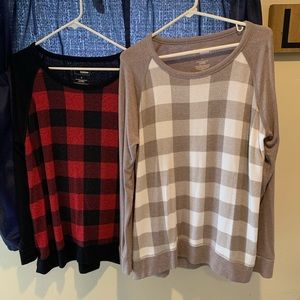 🍁 Sonoma buffalo plaid sweaters